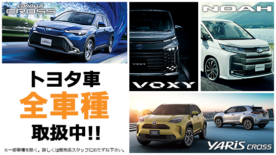 トヨタ車全車種販売中！！